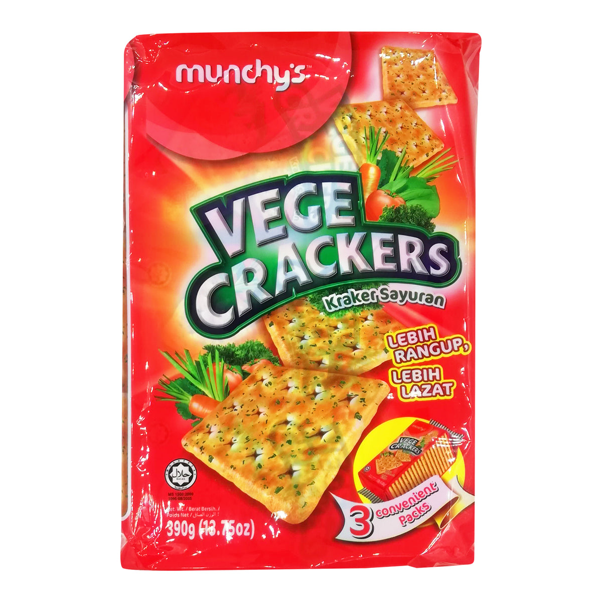 Munchys Vegetable Crackers 390g Fresh Borneo Mart